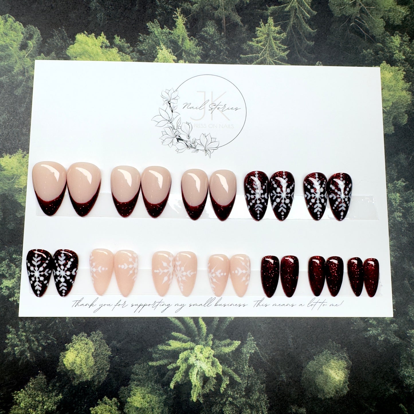 Ready to wear- Weihnachtsset Press on Nägel