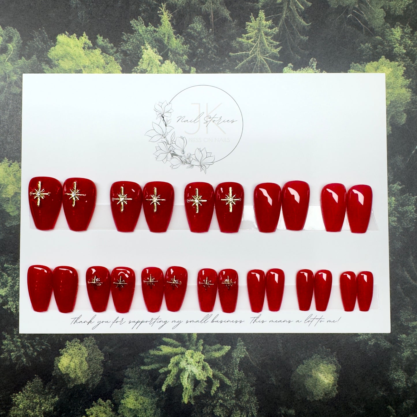 Ready to wear - Weihnachsset Press on Nägel