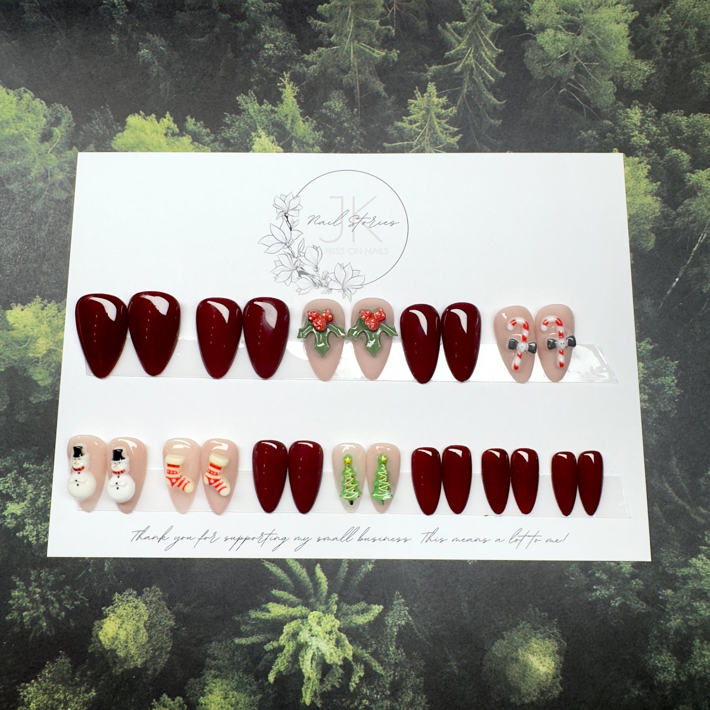 Ready to wear Weihnnachtsset - Press on Nägel