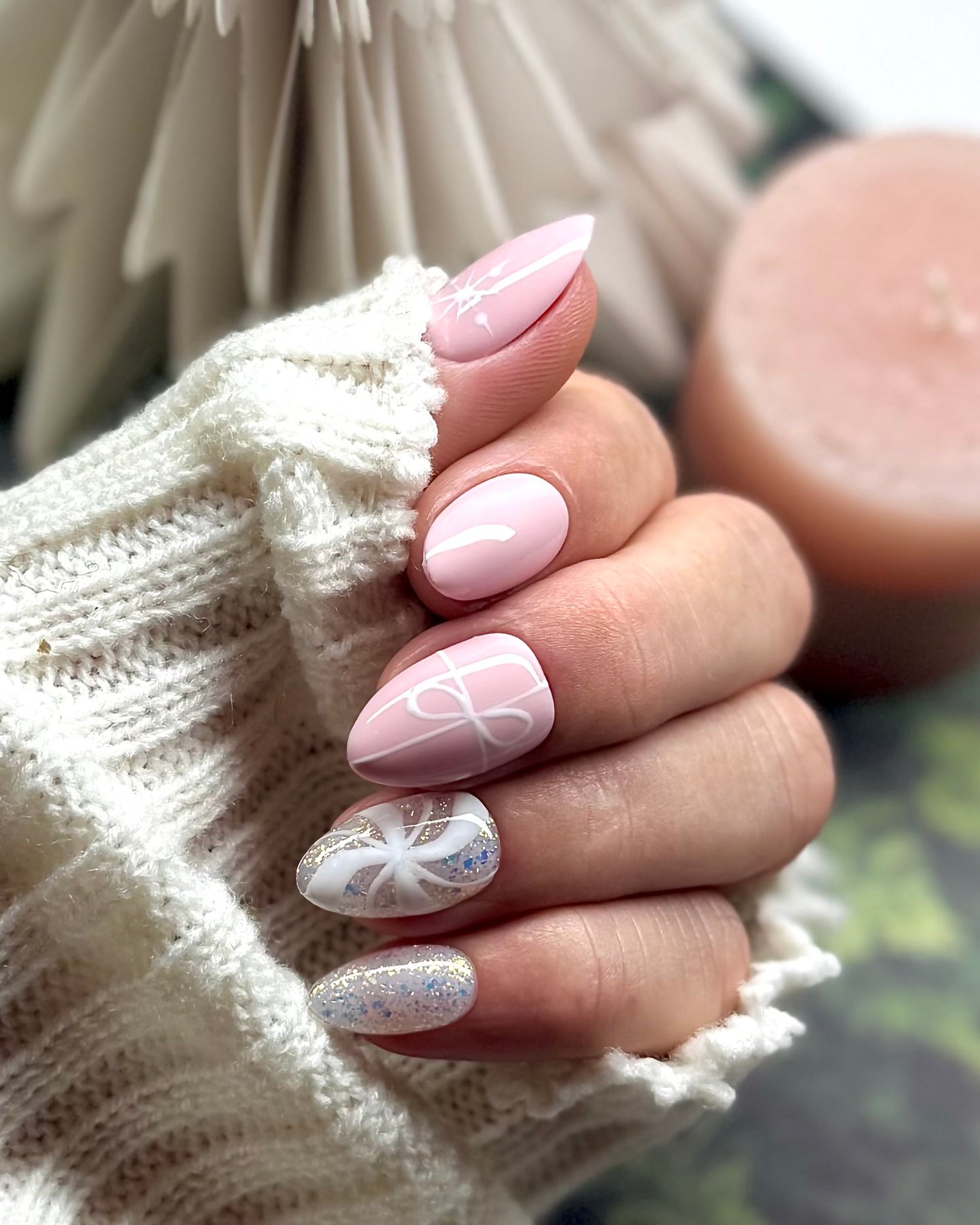Candy Cane - Press-on nails