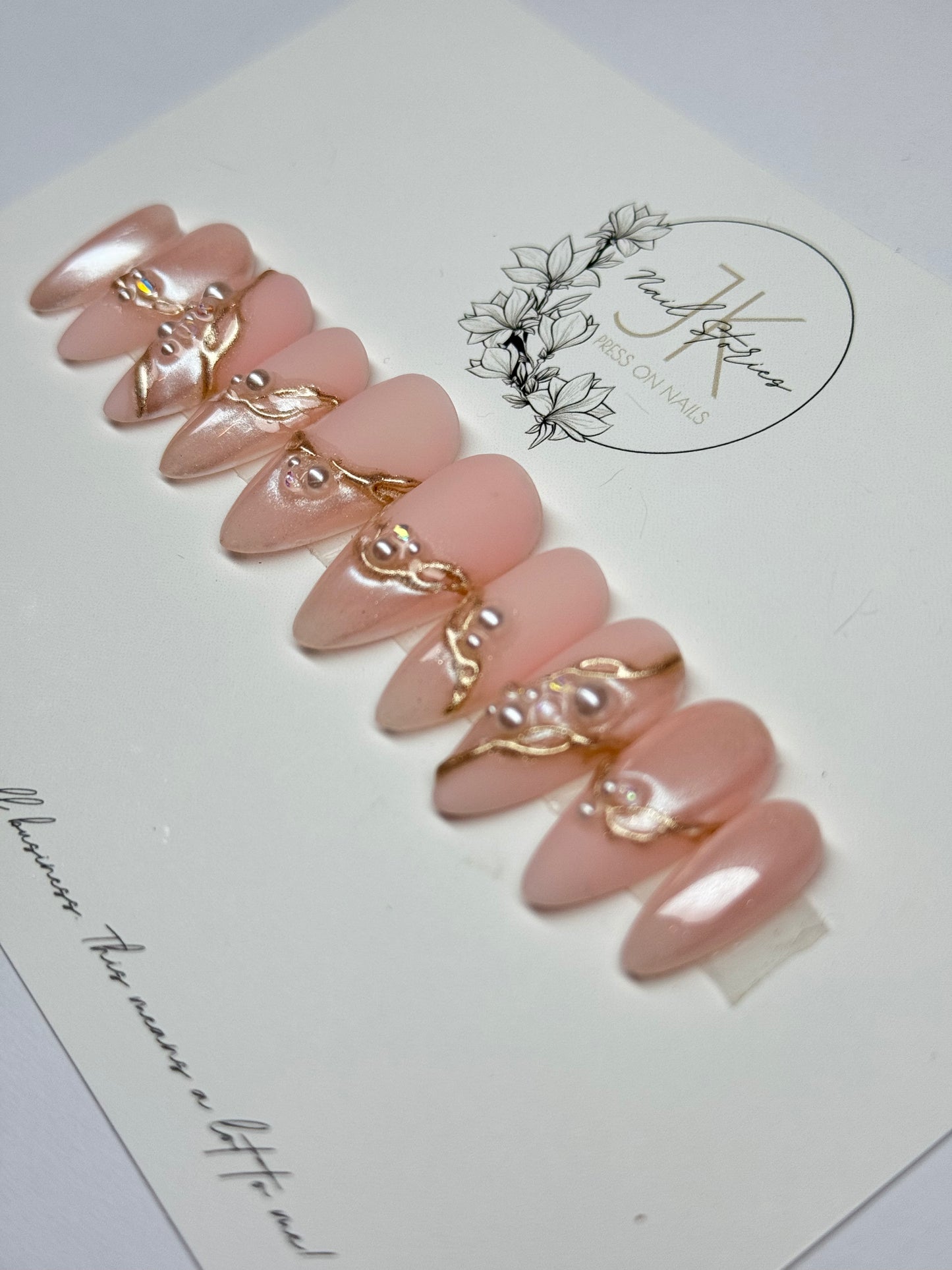 Glamour Girl - Made by order press on nails