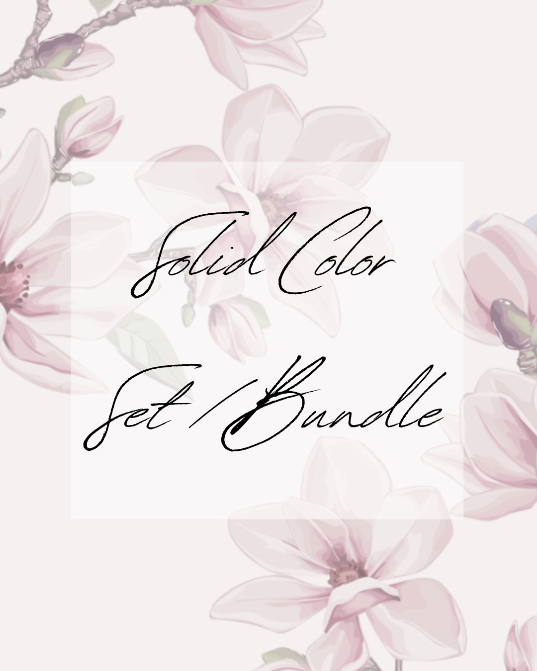 Single color set/bundle - Press on nails