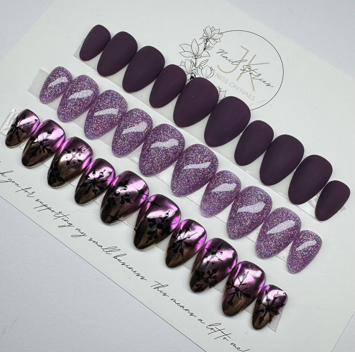 Bundle - Purple Christmas Press on Nails