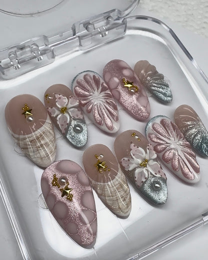 Magical Vacation - Made by Order Press on nails