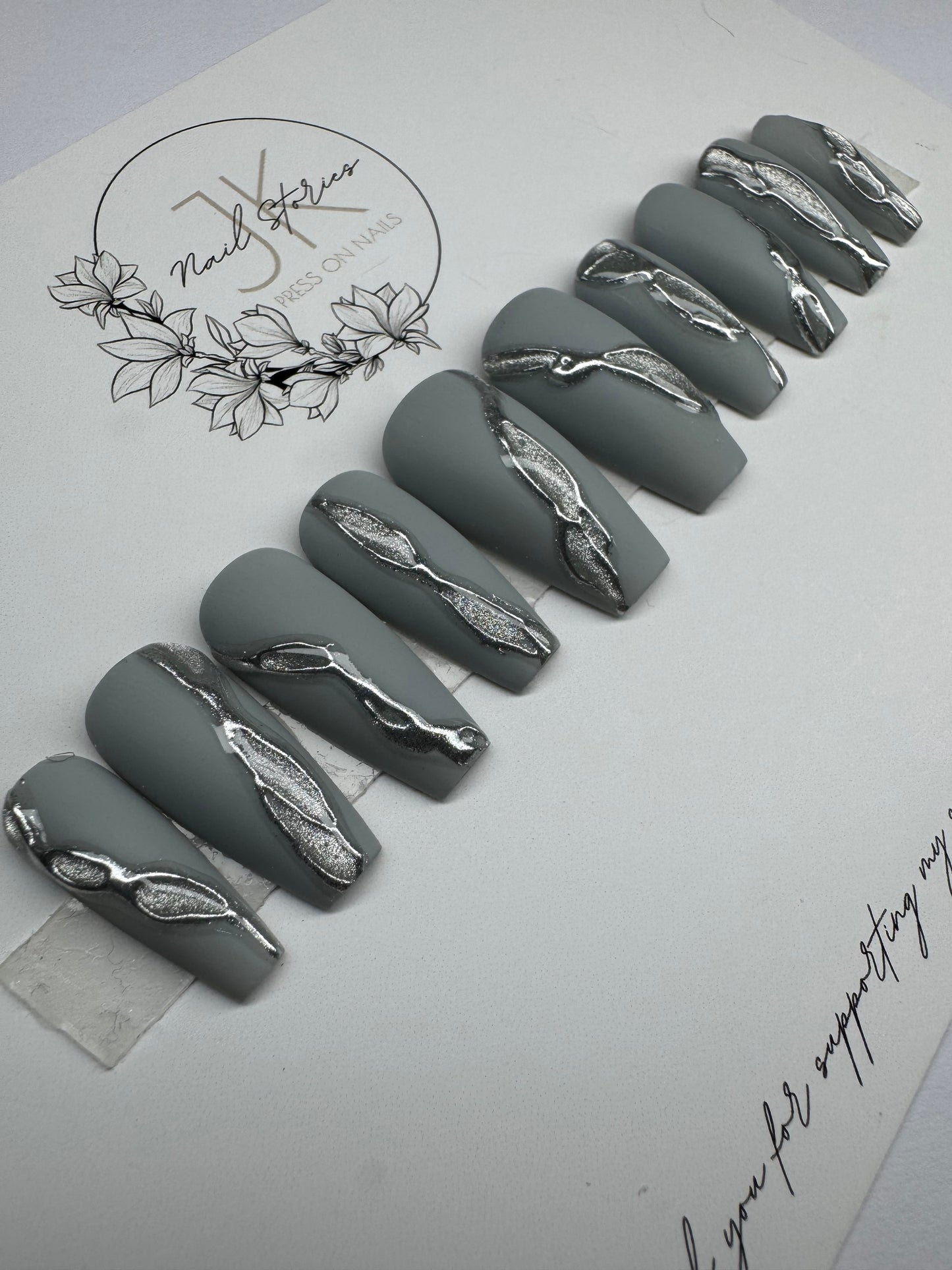 Lunar Spark - Made by order press on nails