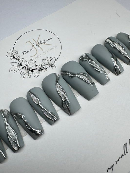 Lunar Spark - Made by order press on nails
