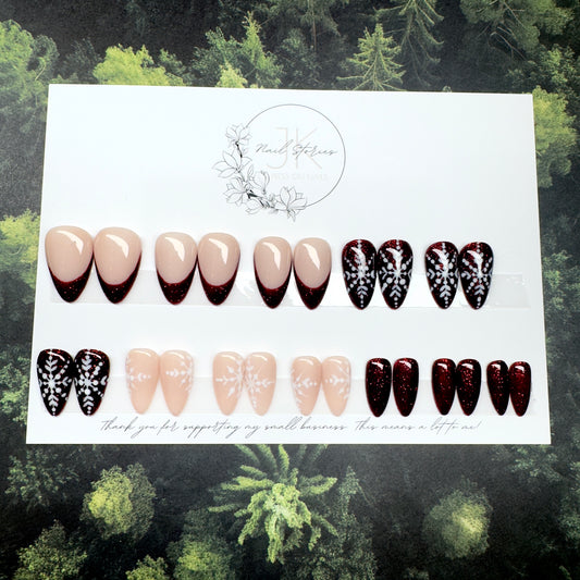 Ready to wear- Weihnachtsset Press on Nägel