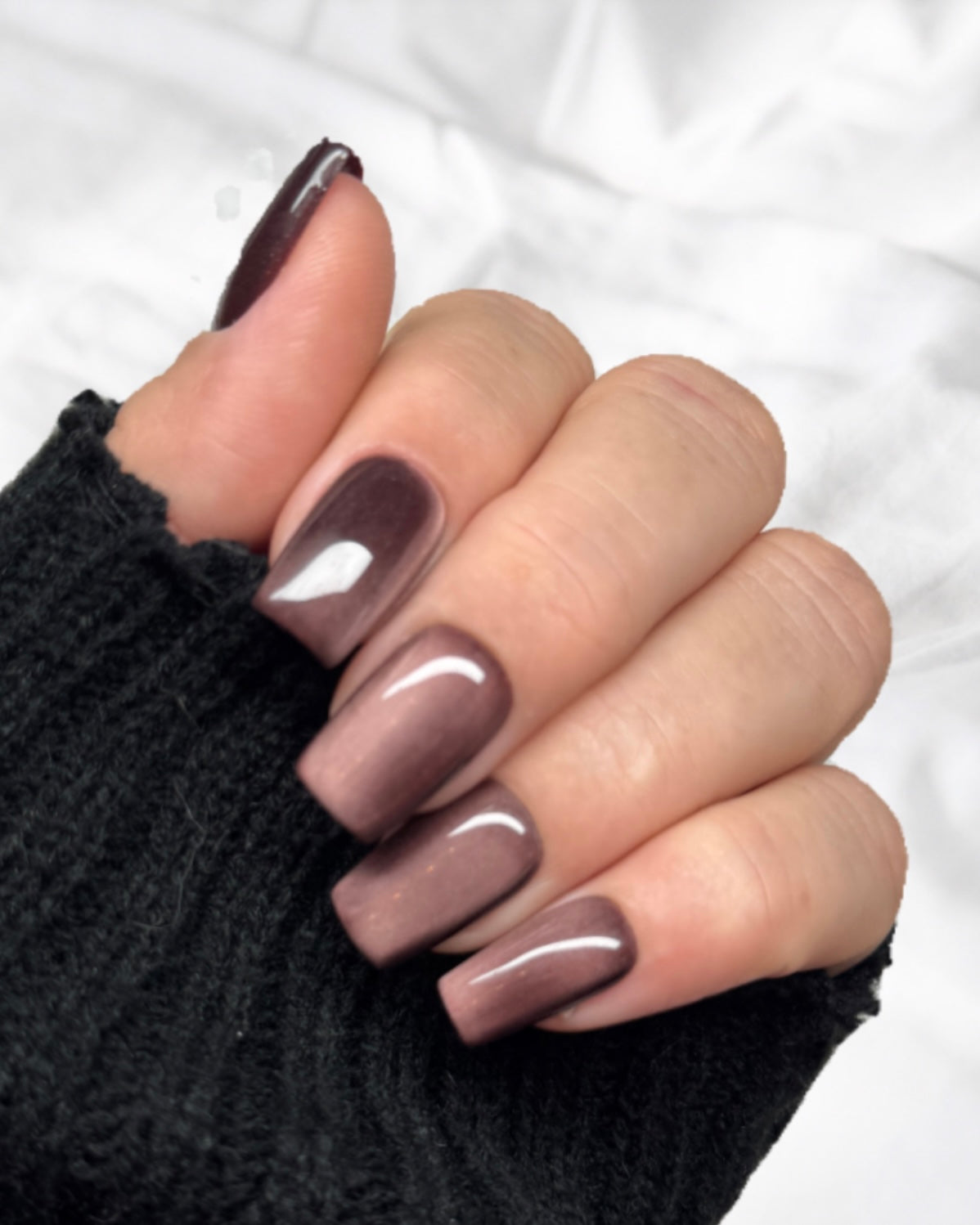 Hot Chocolate - Press on Nägel / Cat Eye