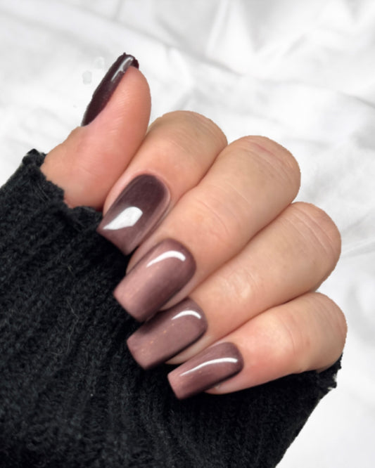 Hot Chocolate - Press on Nägel / Cat Eye