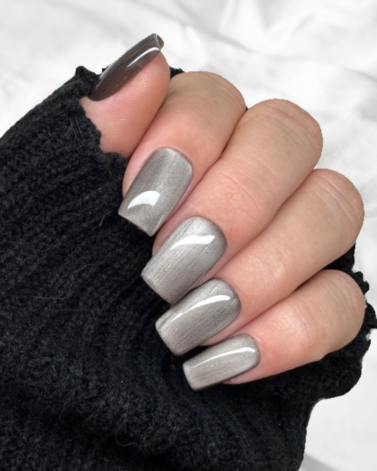 Stone Fog - Press on Nägel / Cat Eye