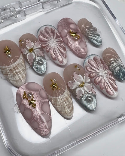 Magical Vacation - Made by Order Press on nails