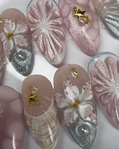 Magical Vacation - Made by Order Press on nails