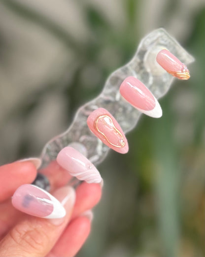 Effortless Blush - Made by Order Press on nails