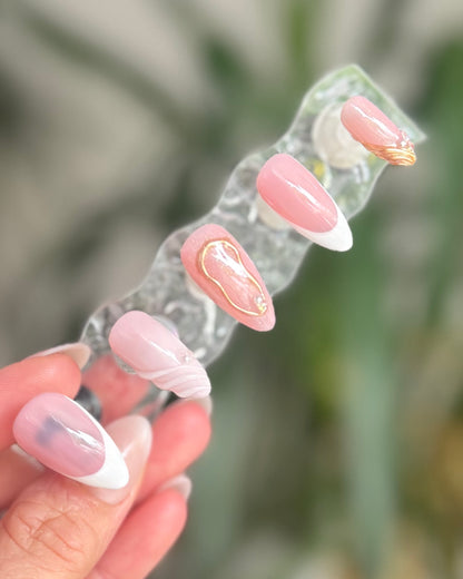 Effortless Blush - Made by Order Press on nails