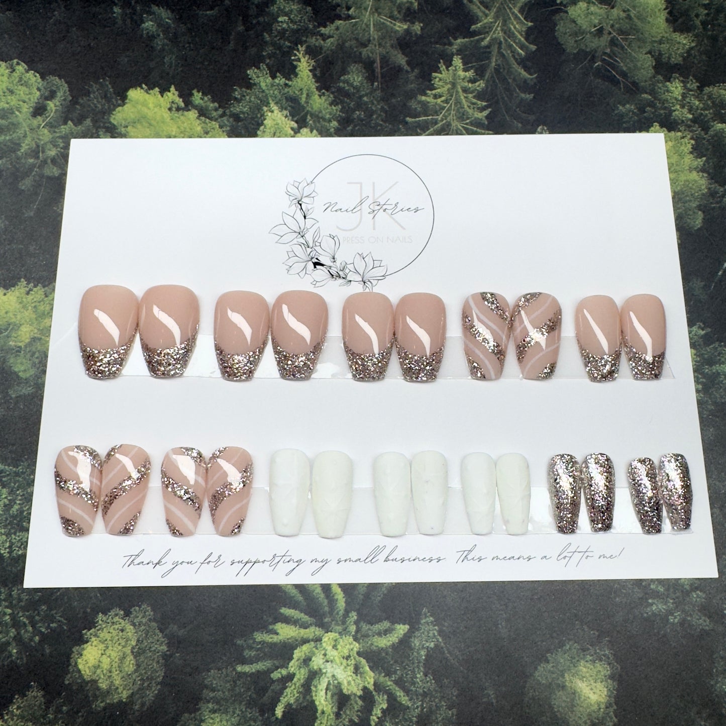 Ready to wear Weihnachtsset - Press on Nägel