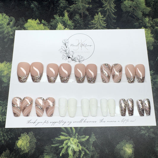 Ready to wear Weihnachtsset - Press on Nägel