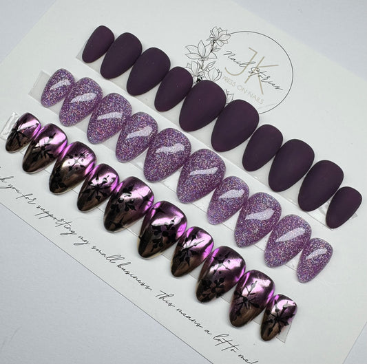 Bundle - Purple Christmas Press on Nägel