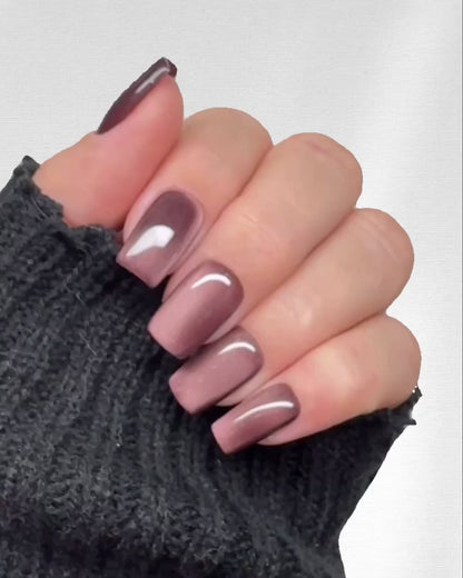 Hot Chocolate - Press on Nägel / Cat Eye