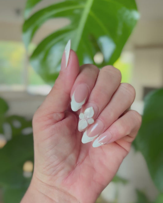 All White - Made by Order Press on nails