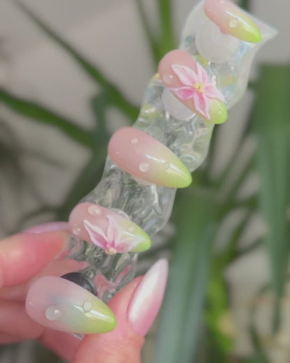 Morning dew - Made by Order Press on nails